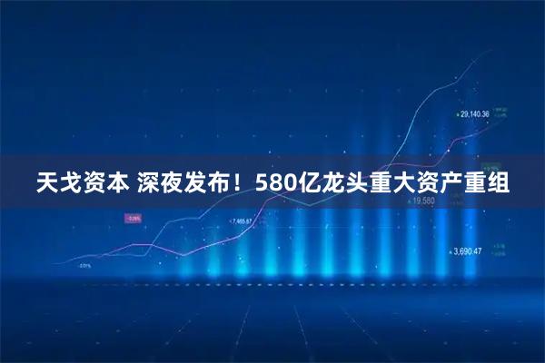 天戈资本 深夜发布！580亿龙头重大资产重组