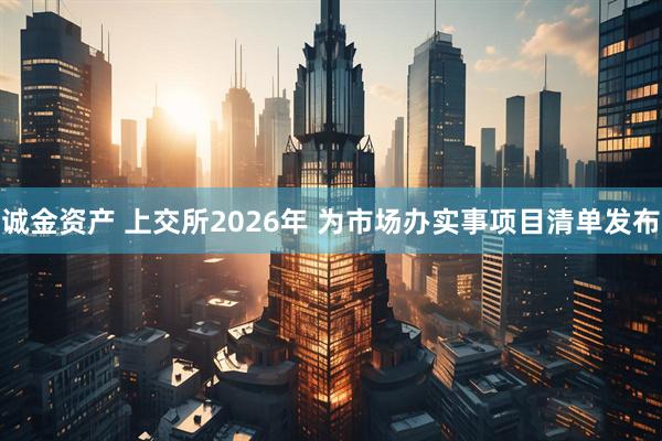 诚金资产 上交所2026年 为市场办实事项目清单发布