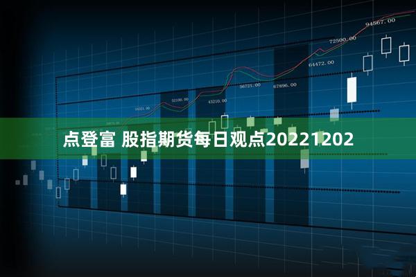 点登富 股指期货每日观点20221202